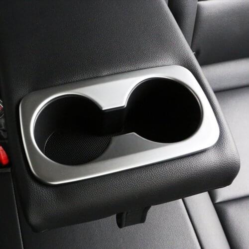 Chrome Car Styling Inner Back Row Water Cup Frame Cover Trim Decoration Sticker For Kia Sportage 2016 2017 2018 2019 Accessories