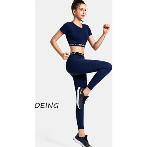 Gym Set Women Fitness Yoga Set Sports Suits Leggings 2-peice Set Sportswear
