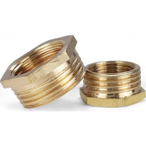 1/8" 1/4" 3/8" 1/2" 3/4" BSP Coupler Connector Adapter Brass Hose Fitting Hex Reducer Bushing M/F Male to Female Change