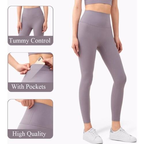 Professional Fitness Yoga Pants With Pockets Women Sport Leggings High Waist Elastic Squat Proof Butt Lifting Gym Workout Tights