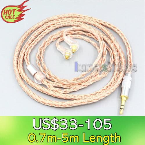 LN006761 2.5mm 4.4mm 3.5mm XLR 16 Core 99% 7N OCC Earphone Cable For Sony XBA-H2 XBA-H3 XBA-Z5 xba-A3 xba-A2