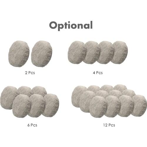 2/4/6/12Pcs robot vacuum cleaner wet mop for hobot168 188 window clean mop cloth weeper Vacuum Cleaner Parts Reusable