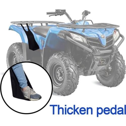 Foot Pegs ATV Rear Seat Black Adjustable Heavy Duty Passenger Foldable Footrest Pedal Pads Oxford Cloth Universal Accessories