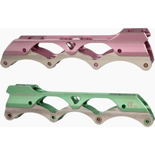 Powerslide Alpha Inline Skating Frames 219mm Rockered 231 243mm Flat Frames For SEBA Slalom Skates Base Rocking Japy Skate