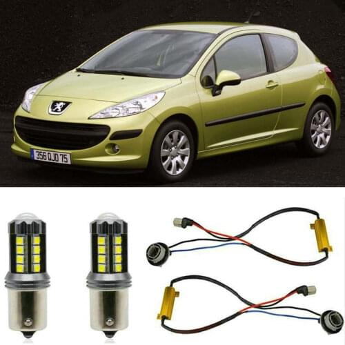 Fog lamps for PEUGEOT 207 WA WC Hatchback Stop lamp Reverse Back up bulb Front Rear Turn Signal error free 2pc