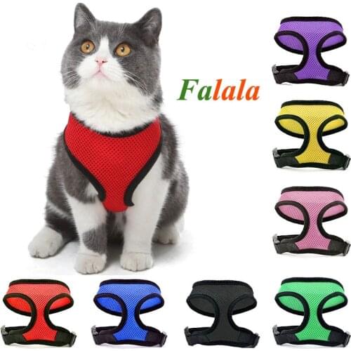 Adjustable Cat Dog Vest Walking Lead Leash For Small Medium Dog Cat Collar Bow-knot Mesh Pet Supplies
