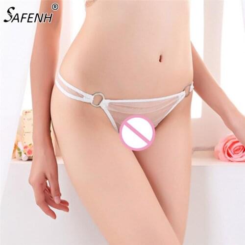 Sexy Women Mesh low-Rise Transparent G-string Panties Sexy Micro Thong Women Knickers Smooth Underwear Lingerie Briefs Thongs