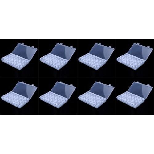 SHAYI 28 Grids Diamond Embroidery Storage Box Bins Medicine Diamond Painting Accessory Boxes Case Cross Stitch Tools Organizer