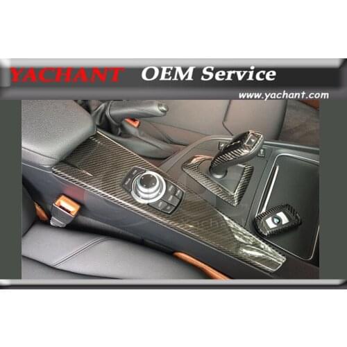 Dry Carbon Fiber Inner Trim Fit For 14-16 3 Series F30 F31 F34 F35 M3 F80 4 Series F32 F33 M4 F82 F83 iDrive Control Panel Cover