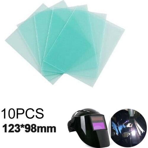 90/95/98/114/126mm 10pcs PC Welding Protective Cover Clear Lens Plate Welding Helmet Mask Electric Soldering Machine Supplies