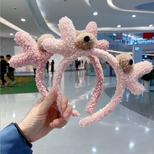 Winter Christmas Headband Novelty Antler headband kids headwear girl hair accessories Christmas decorations show props headwear