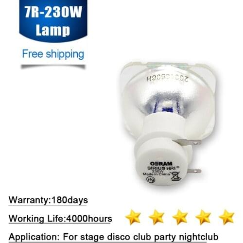 1pcs HRI230W Lamp MSD Platinum 7R, Replacement Osram lamp 230W Sharpy Moving head beam light bulb stage light
