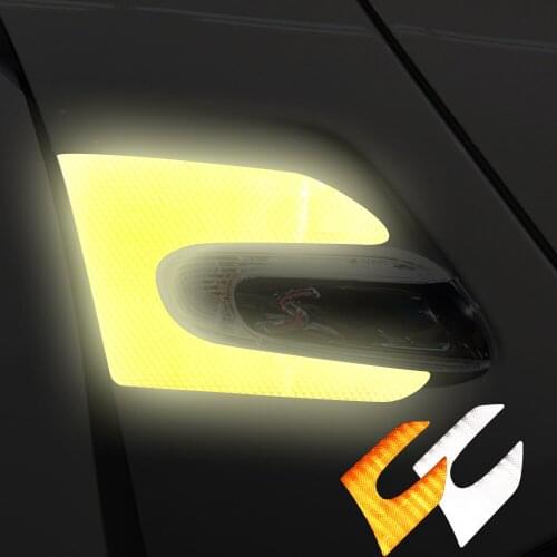 2 Pieces Car Side Wing Fender Reflective Stickers Section Scuttle Decal for Mini Cooper F55 F56 JCW Car Styling Auto Accessories