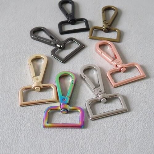 2Pcs/Lot Metal Bag Belt Straps Buckle Carabiner Luggage Clasp Lobster Dog Collar Key Swivel Clips Snap Hook DIY Accessories