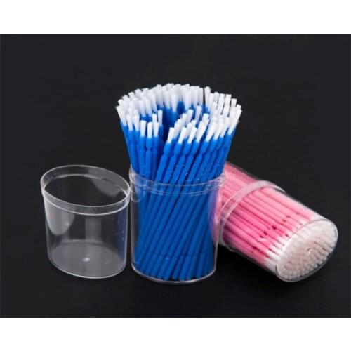 200pcs Dental Lab Long Disposable Micro applicators Brushes dental brush