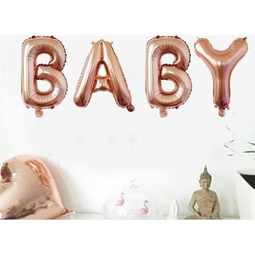 40 inch baby balloon rose gold letter balloon valentines day proposal love balloon wedding decoration aluminum film balloon