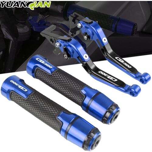 CNC Motorcycle Accessories Brake Clutch Levers Handlebar grip Handle Hand Grips For Honda CB1300 CB 1300 ABS 2003 2004 2005-2010