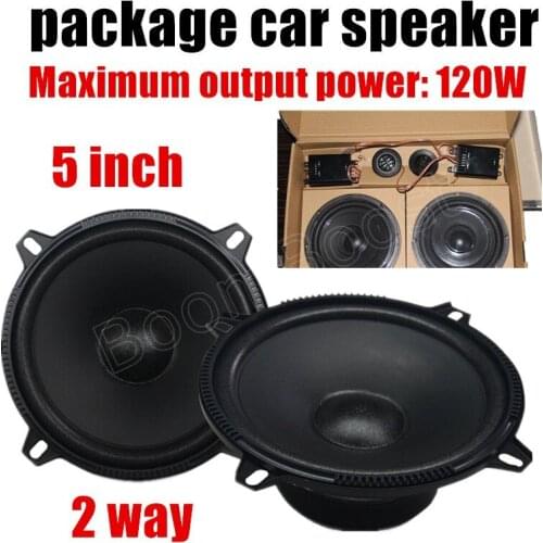 New arrival car audio speaker car package speaker car stereo speaker 5 inch 2 way 2x120W for all cars