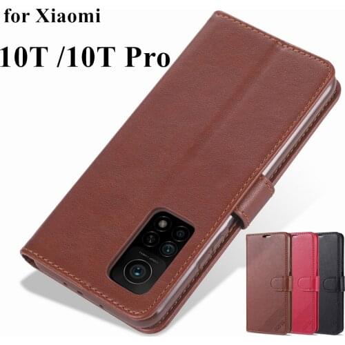 AZNS Case High Quality Flip Cover Leather Case for Xiaomi 10T Mi 10T Pro 5G Pu Leather Phone Bags protective Holster