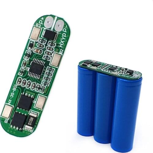 BMS 3S 10A 18650 Charger PCB BMS Protection Board 11.1V 12.6V Anti-overcharge 10A Overcurrent protection Board