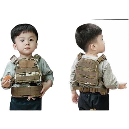 Children tactical vest Molle XS/S Kids tactical protect vest camo Children vest 1000D