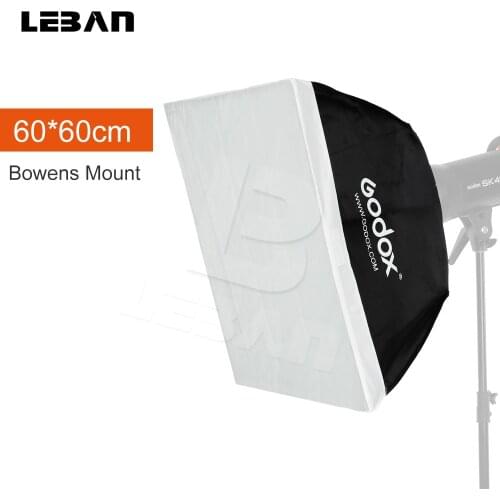 Godox 60cm * 60cm 24"x 24" Portable Rectangular Studio Strobe Softbox Diffuser with Bowens Mount for Studio Flash Speedlite
