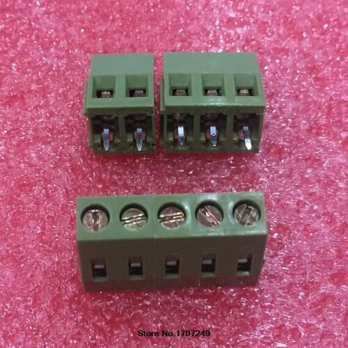 Free Shipping 100PCS KF128-5.08-2P+KF128-5.08-3P=100PCS KF128 5.08mm spacing copper feet PCB Screw Terminal Block Connector ROHS