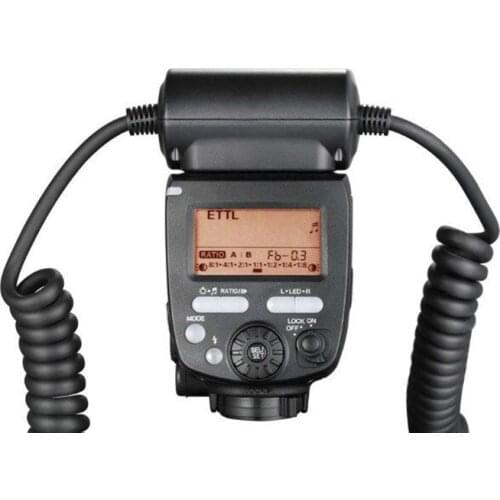 Yongnuo YN24EX E TTL Twin Lite Macro Flash Speedlite with Dual 2pcs Flash Head + 4pcs Adapter Rings for Canon Cameras