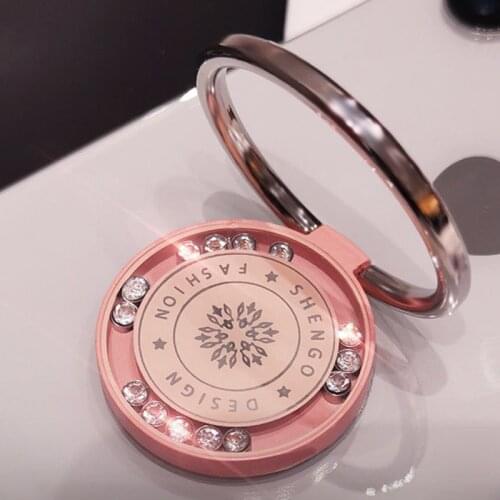 Flowing Diamonds Metal Finger Ring Phone Holder For iPhone 12 Pro Max 11 XS 8 Plus Samsung Huawei On Case Support Accessories