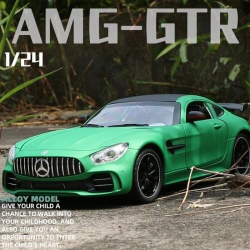 Large Size 1:24 BENZ AMG-GTR Racing Car Alloy Car Model Diecasts & Toy Vehicles Metal Collection High Simulation Kids Toy Gift