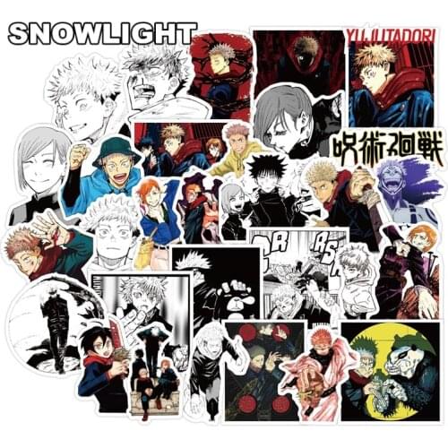 10/30/50PCS/set Jujutsu Kaisen Anime Cartoon PVC Stickers For Laptop Luggage Childrens Toy Sticker Motorcycle Skateboard