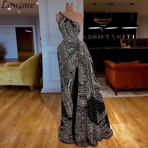New Middle East One Shoulder Prom Dresses 2019 Long Mermaid Vestidos De Fiesta De Noche Women Prom Party Gowns Evening Vestido