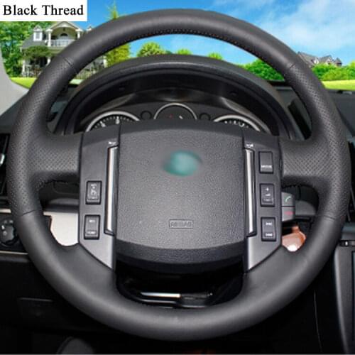 New DIY Sewing-on PU Leather Steering Wheel Cover For Land Rover Freelander 2 2012