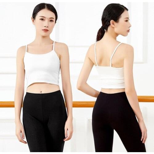 Essential Ladies Soft Modal Camisole Ballet Modern Dance Practice Vest Round Neck Bottom Shirt Render Unlined Upper Garment