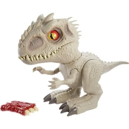 Jurassic World Indominus Rex Movable Joints Dinosaur Tyrannosaurus With Sound Effects Model Toy For Children Boy Birthday Gift