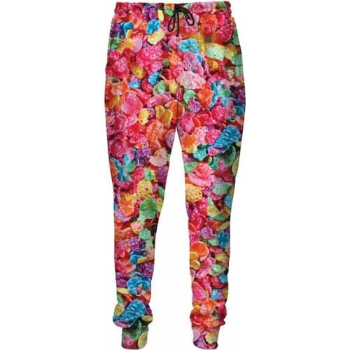 Casual Pants 3D printed Fruity Pebbles Sweatpants Trousers Fashion Men/Women Harajuku Loose Clothing