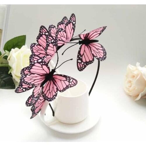 Butterfly headband Bachelorette Hen Party kids girls adult birthday Tiara Crown Beach Wedding Bridal Shower Hair Accessories