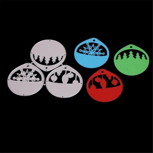 Christmas Tag Dies Metal Cutting Dies DIY Scrapbooking Embossing Cut Stencil