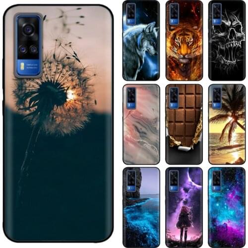 Silicone Case for Vivo Y31 2021 Cases Full Protection Soft Tpu Back Cover for Vivo Y31 V2036 Bumper 6.58" Phone Shell Bag Coque