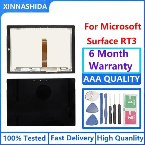 10.8''Tablet LCD Replacement For Microsoft Surface 3 RT3 RT 1645 LCD Display Touch Screen Assembly