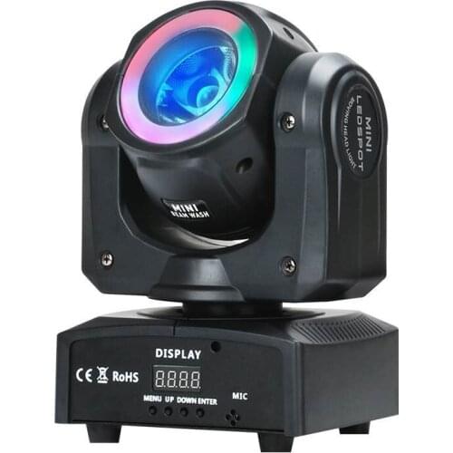 60W RGBW 4IN1 Beam With RGB 3IN1 LED Strips Wash Moving Head Light For Party Wedding Events DJ Disco DMX LED Spot Stage Lighting