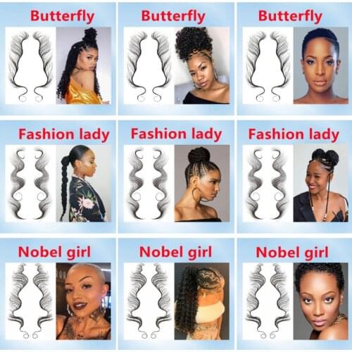 Bangs tattoo Sticker Baby hair line edge tattoo Net red Hairline Eyebrow sticker for Europe and America