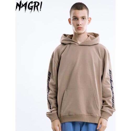NAGRI Kanye West Graffiti Letter Print Sweatshirt Calabasas Streetwear Men Hoodie Hip Hop Pullover Hooded Hoodies