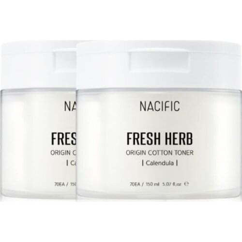Nacific Official [Korea NO.1 Facial Toner] - Fresh Herb Origin Cotton Toner [1+1] (Skin care, Face care, Korea cosmetic)