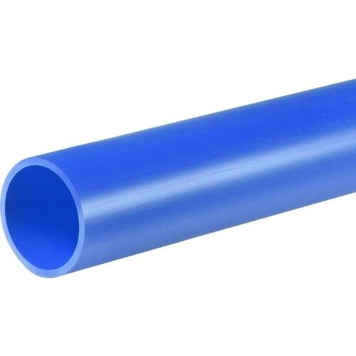 Uxcell PVC Pipe 17mm ID 20mm OD 0.5m Blue High Hardness for Furniture Water Drain Pipe Electrical Cable Sleeve