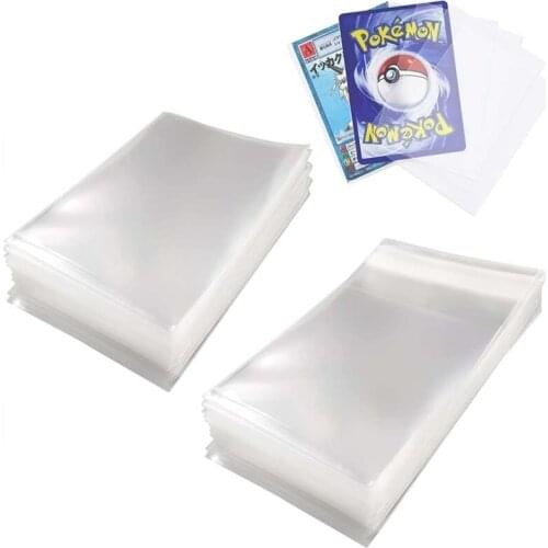 100Pcs Board Game Card Sleeves Magic Killers of Three Kingdom Football Star Card Transparent Board Games Protector Cover