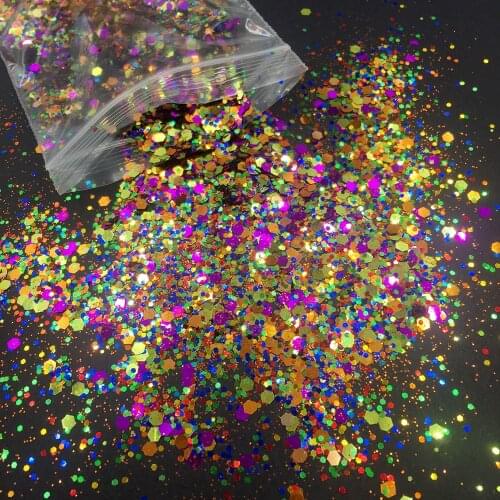 10g Chameleon Color Glitter Loose Sequins For DIY Crafts Nails Art Decoration Body Art Tumblers DIY Crafts Festival Accessories