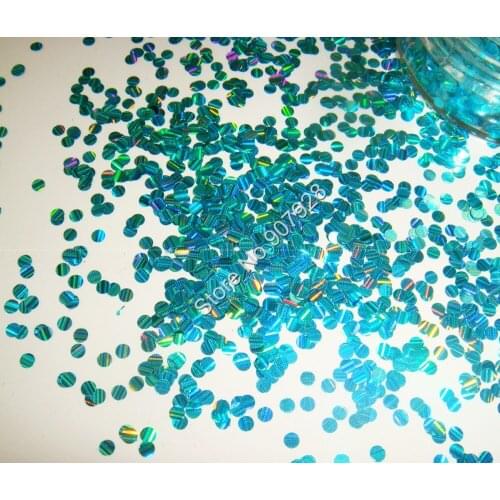 2mm Laser Strip Effect Round Shape nail art Glitter Blue Green Color nail design powder for nail gel polish,make up,decoration