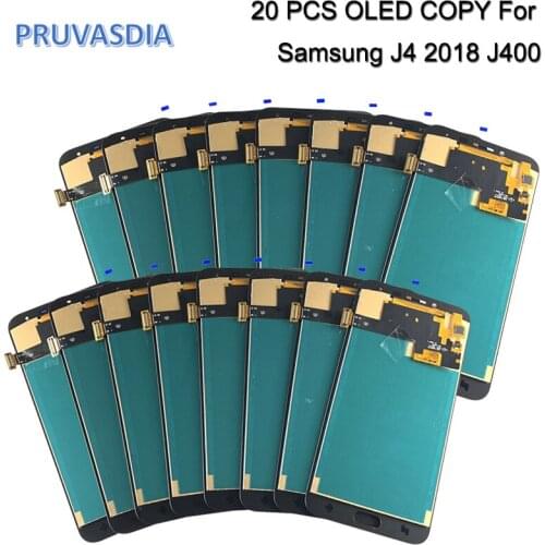 20 Piece Wholesale OLED COPY LCD For Samsung J400 LCD Display Touch Screen Digitizer Assembly For Samsung J4 J400F J400G LCD