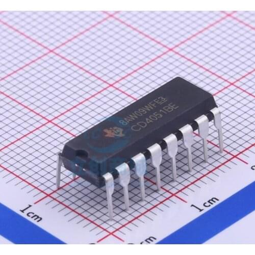 5 pçs/lote CD4051BE CD4051 DIP-16 Brand new and original